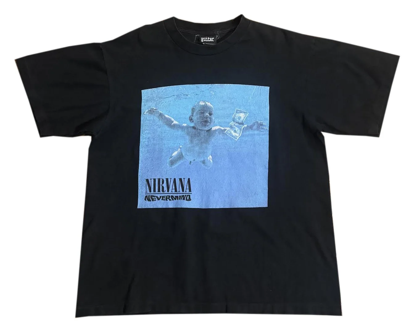 Vintage Guitar Nirvana Nevermind T Shirt (Size L) — RootsBK